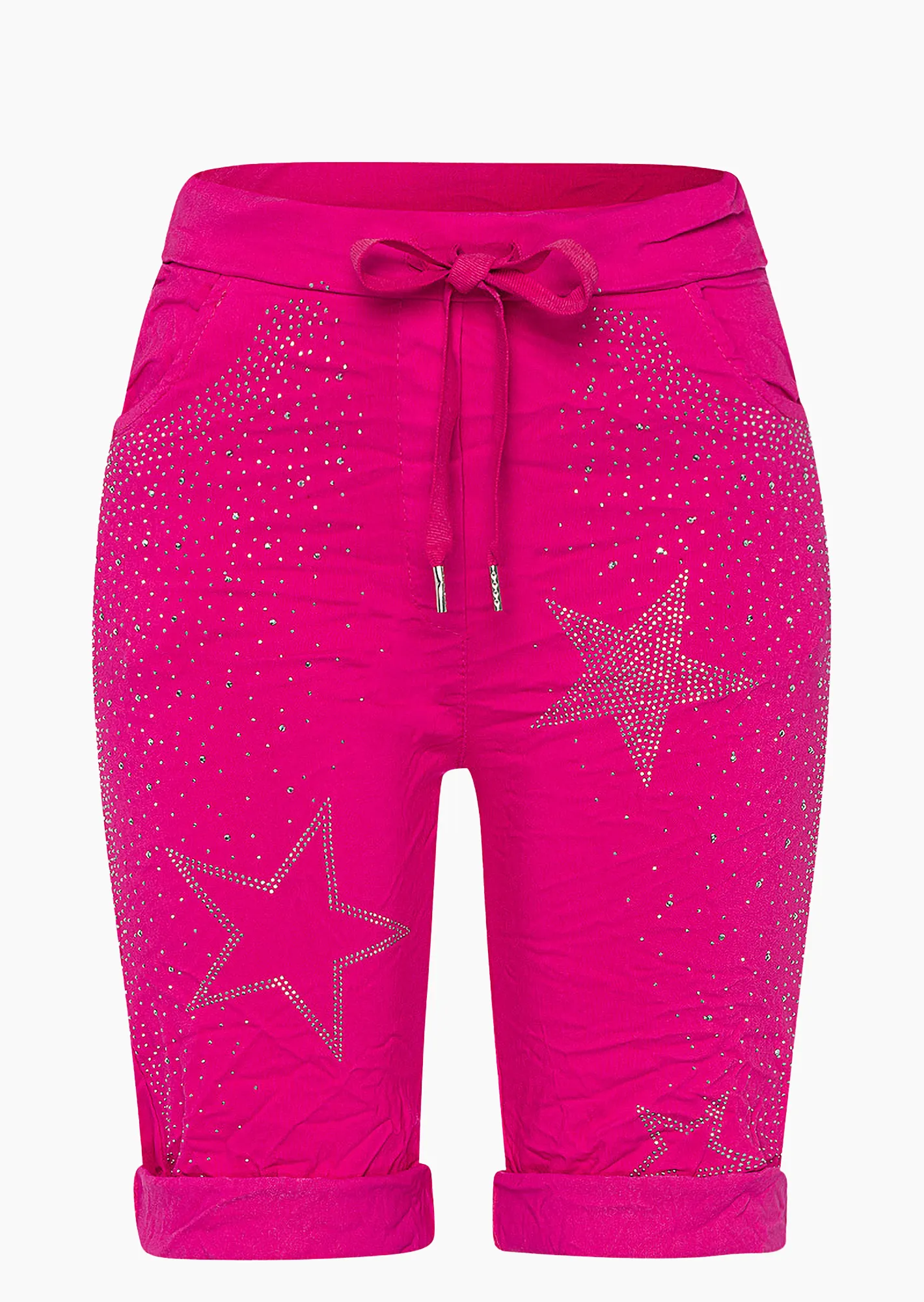 Shorts mit Sternen, very berry