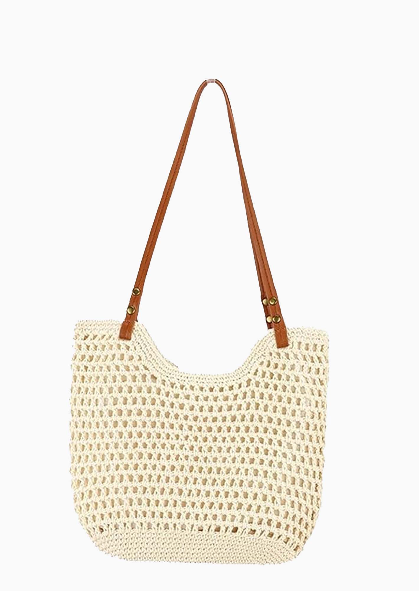 Sommertasche im Boho-Design, beige
