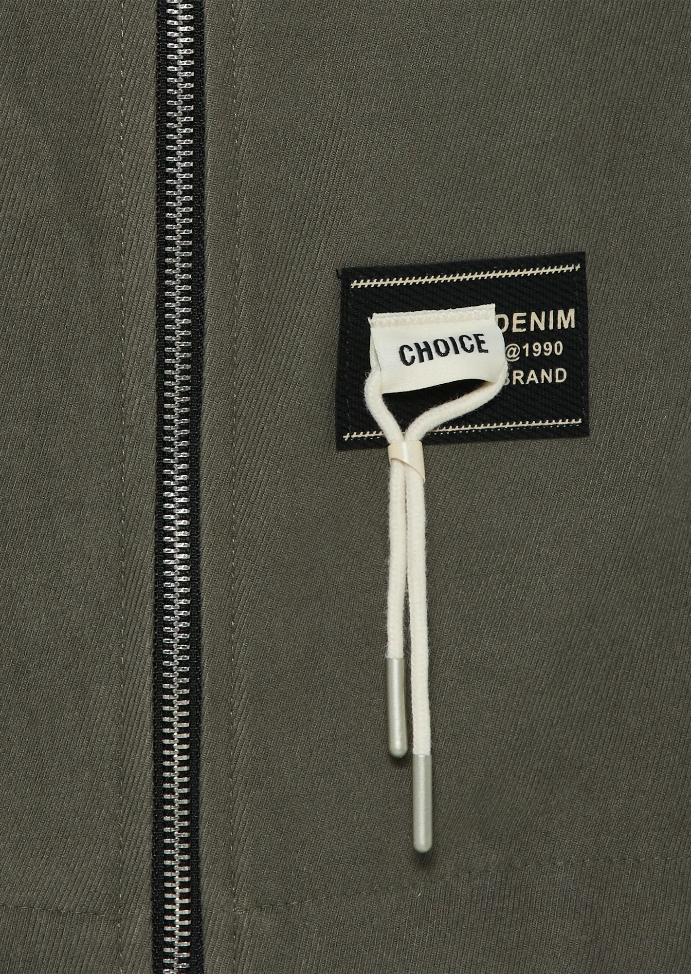 kurze Jacke in Cord-Optik, khaki