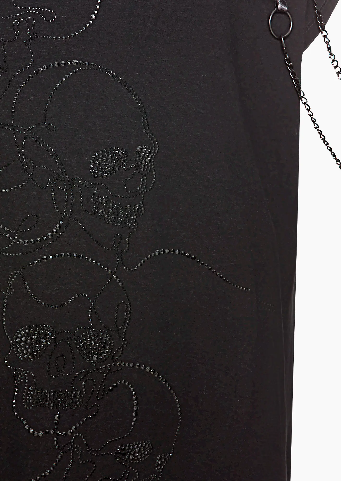 Shirt asymmetrisch, schwarz