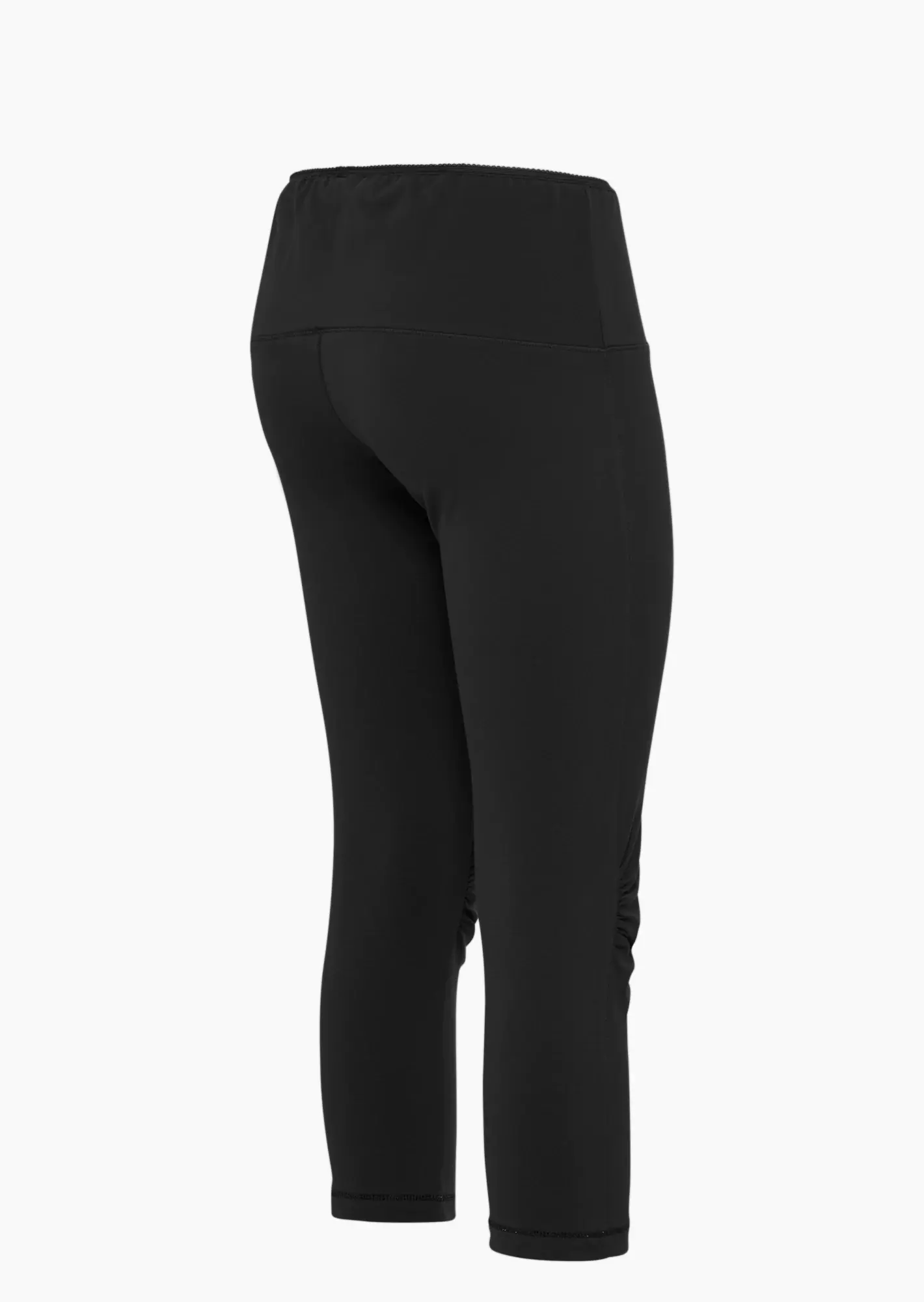 Capri-Leggings mit Ziersteinen, schwarz