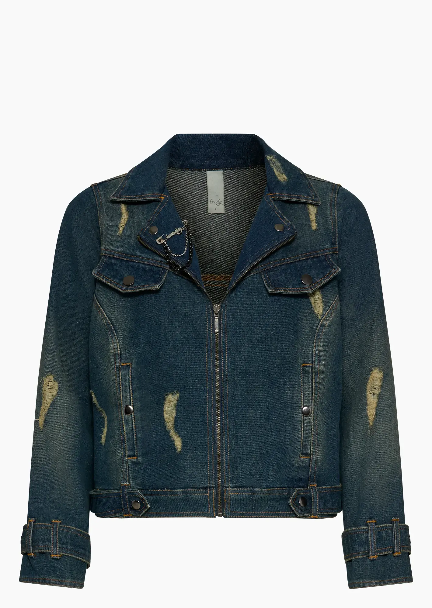 stylische Jeansjacke, blue denim