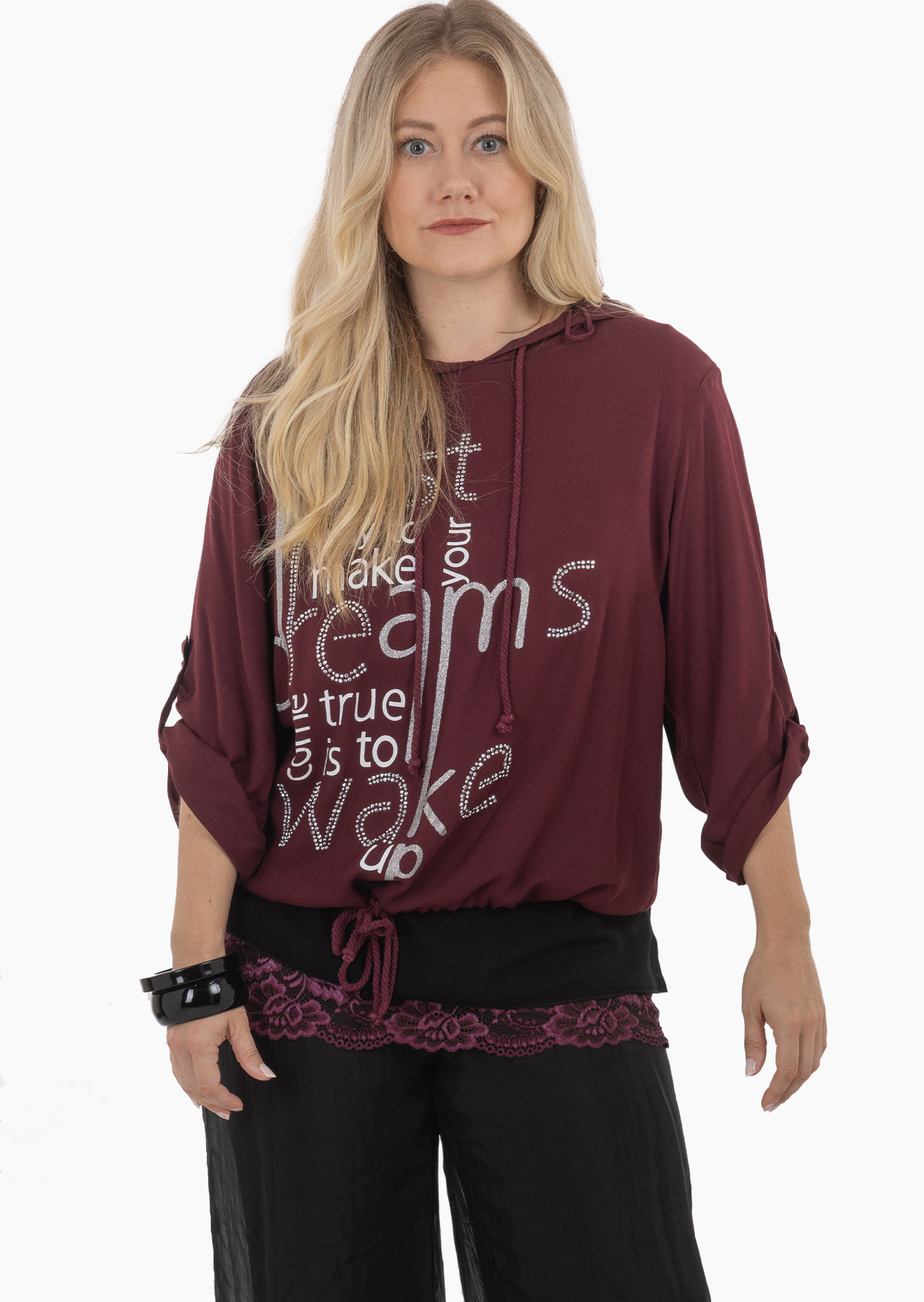 Bluse 'the best', burgund