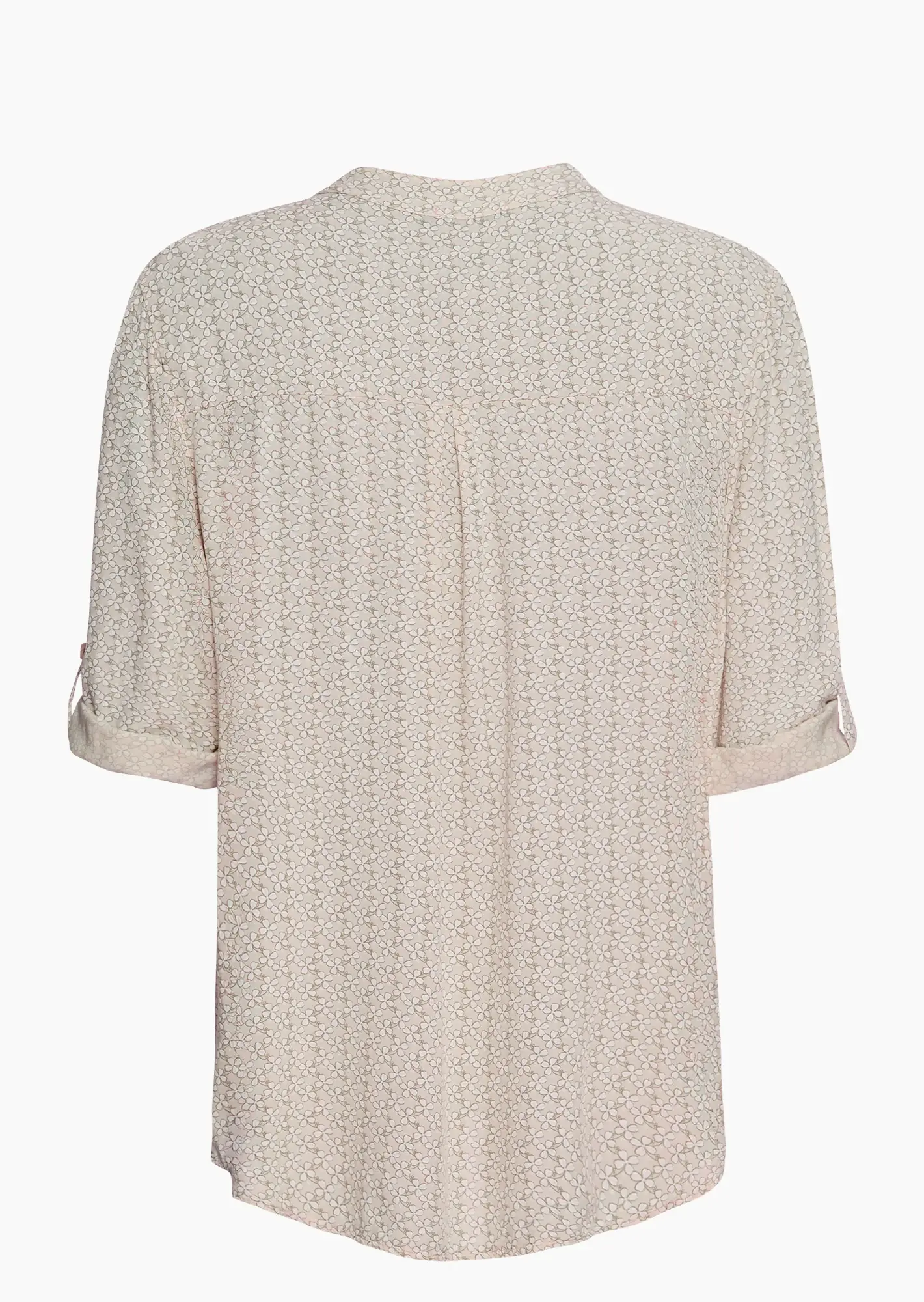 Bluse im Alloverprint, crema