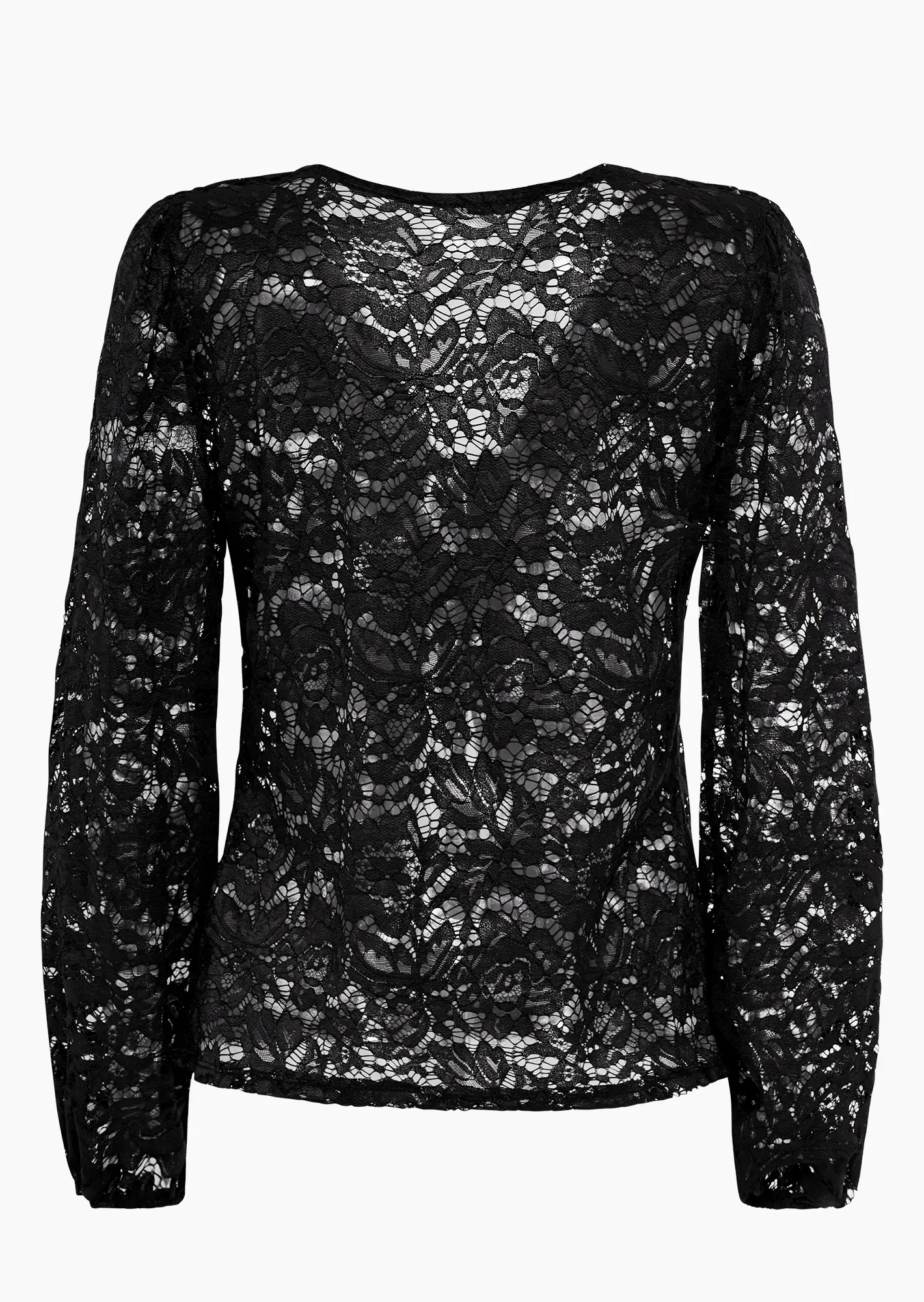 Jacke im Alloverspitzendesign, schwarz