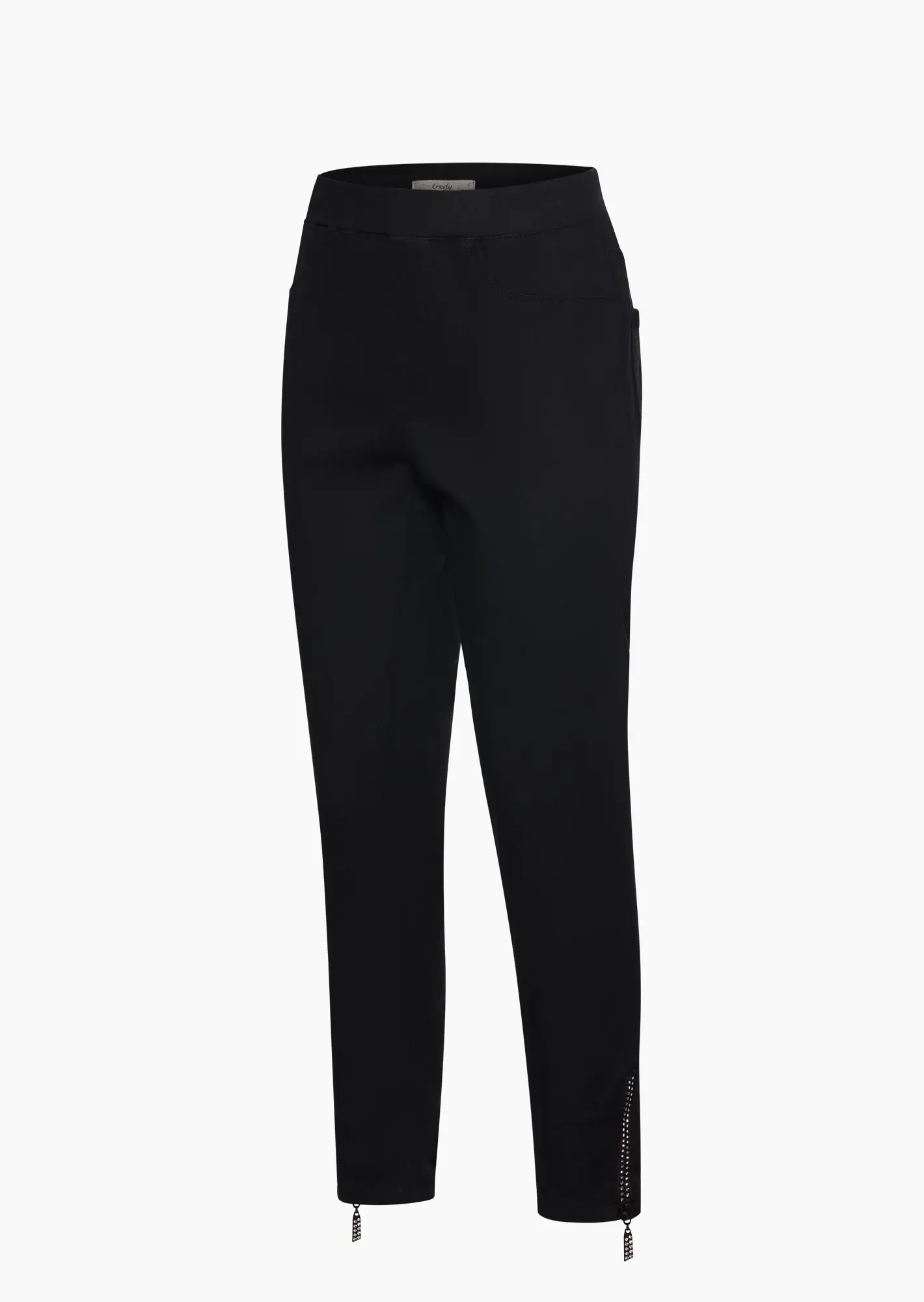Jeggings mit Reißverschluss, schwarz