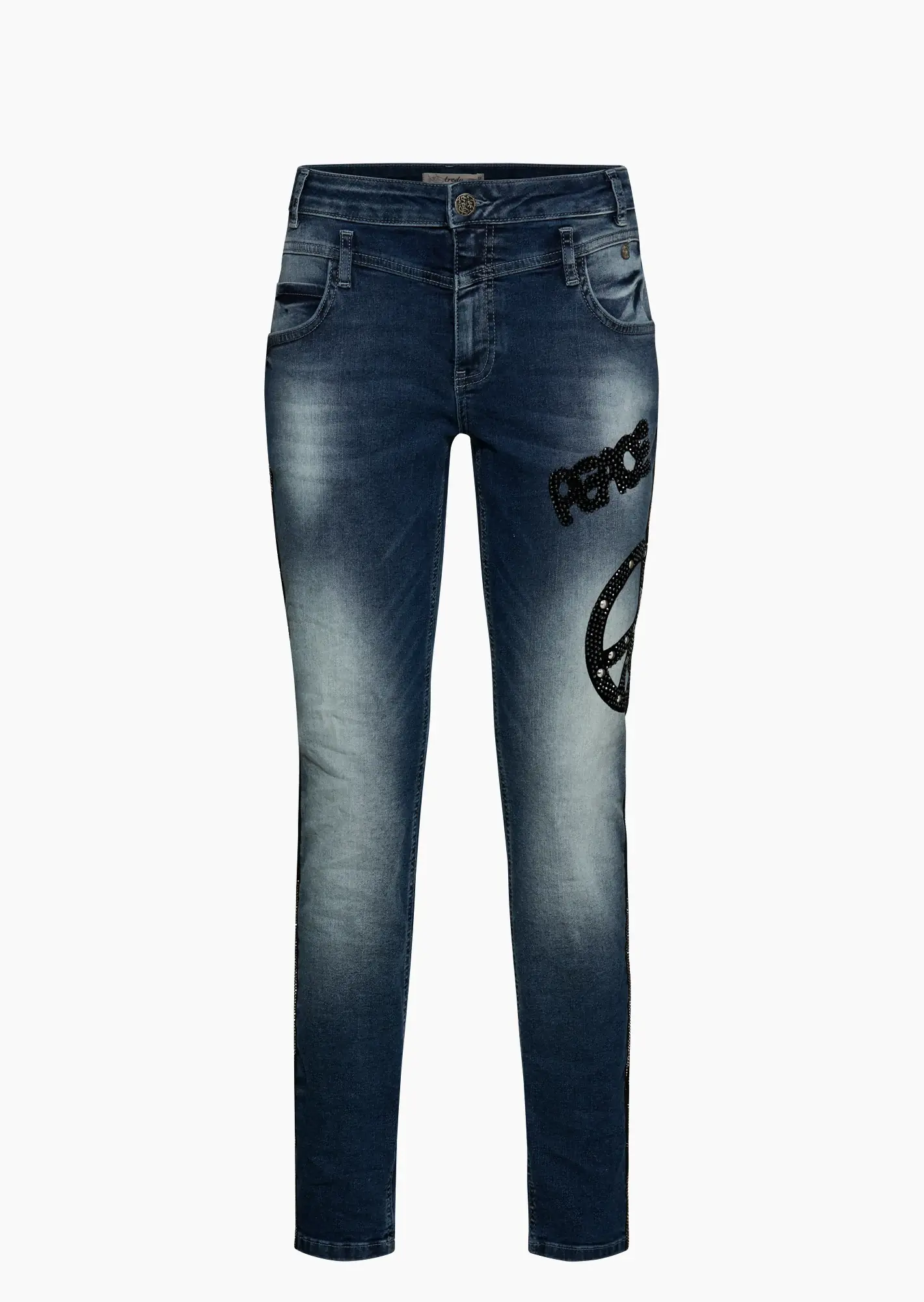 Jeans 'Peace', blue denim