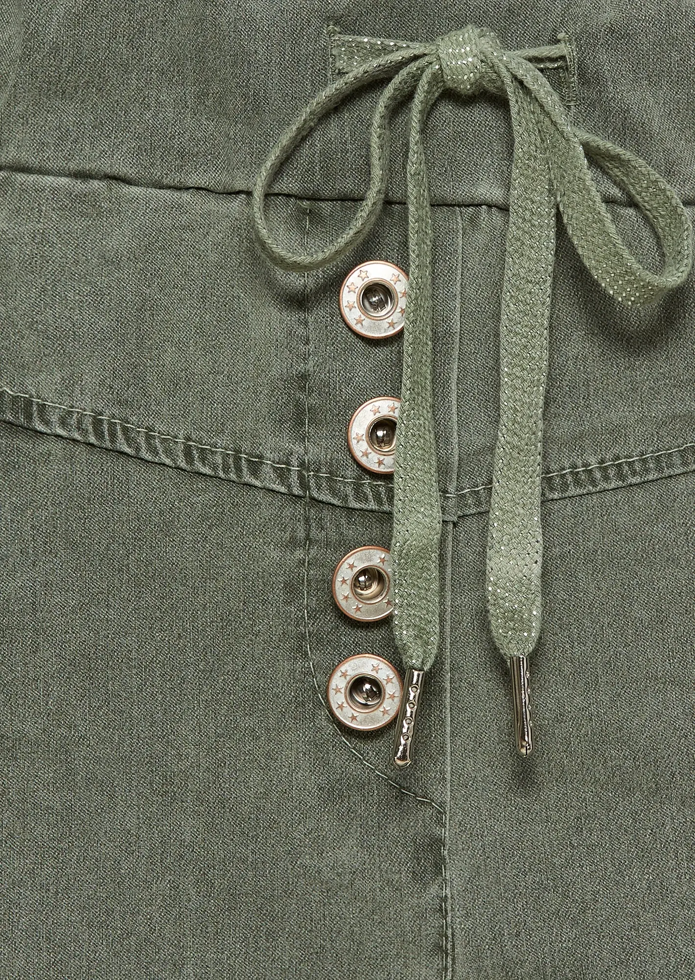 Joggpants mit Knöpfen, khaki