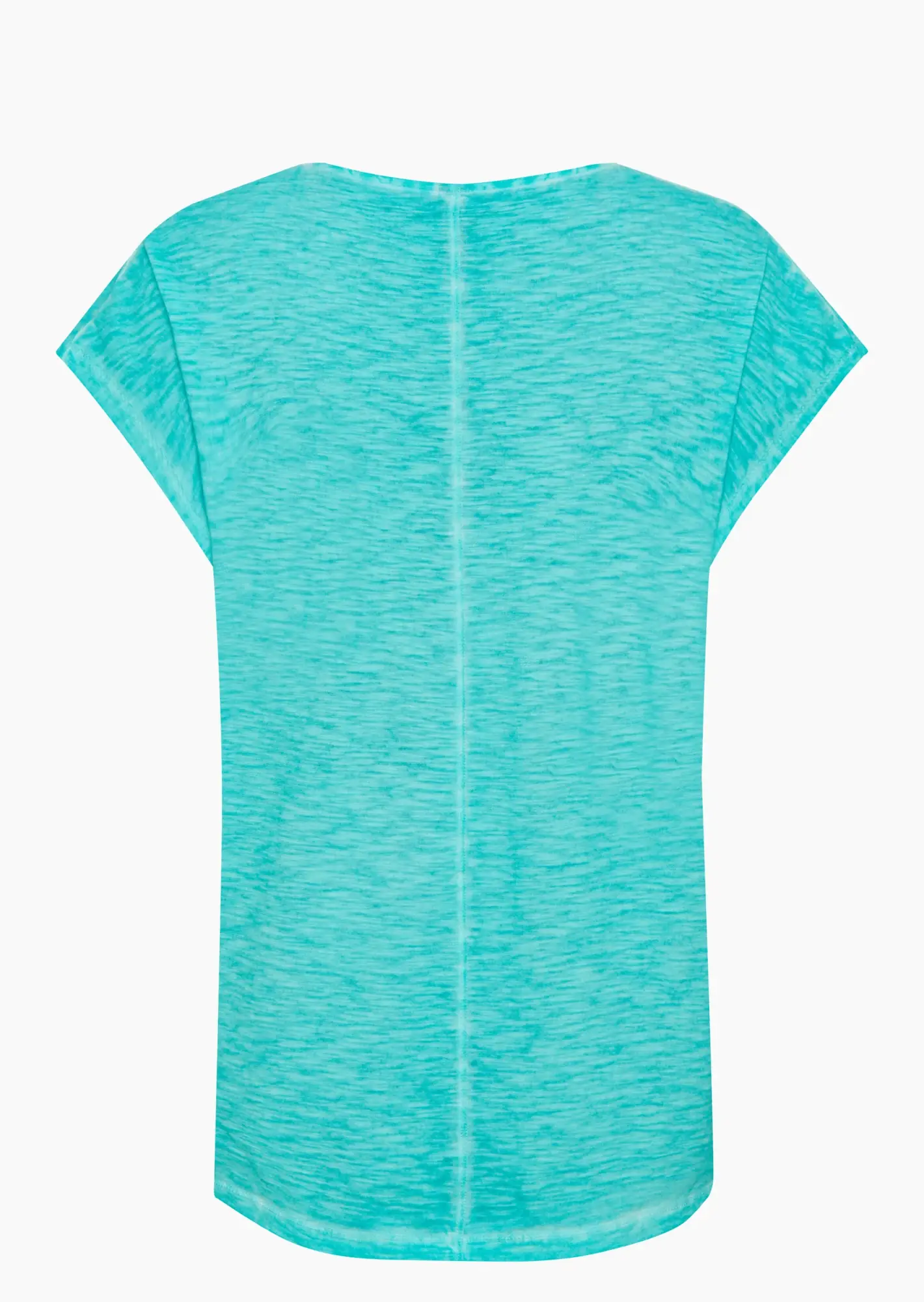 Shirt mit Statement & Ziersteinen, türkis