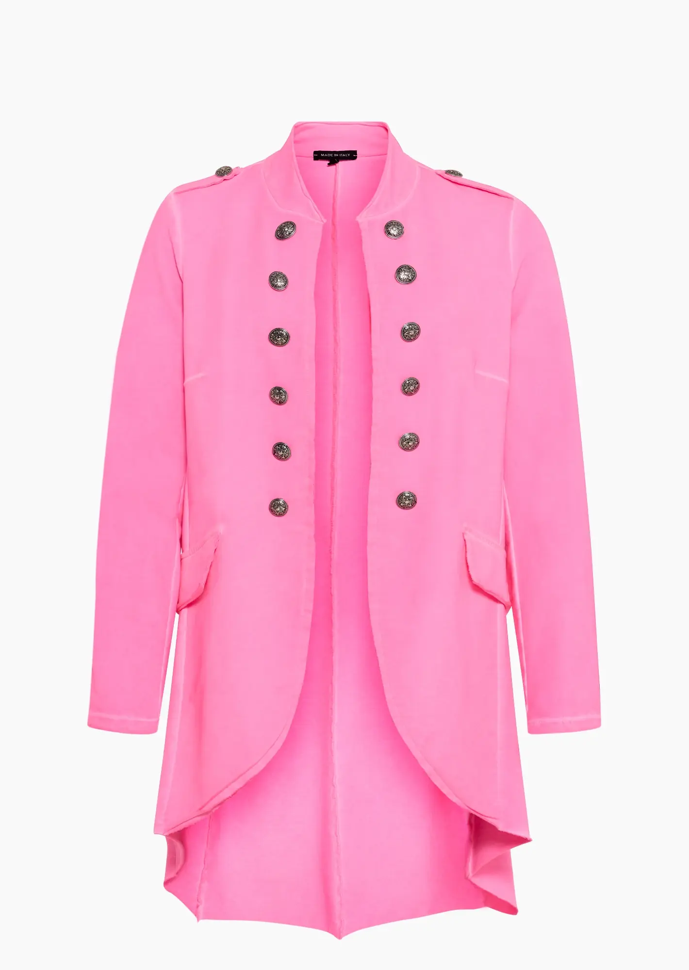Blazer im Military-Style, neonpink
