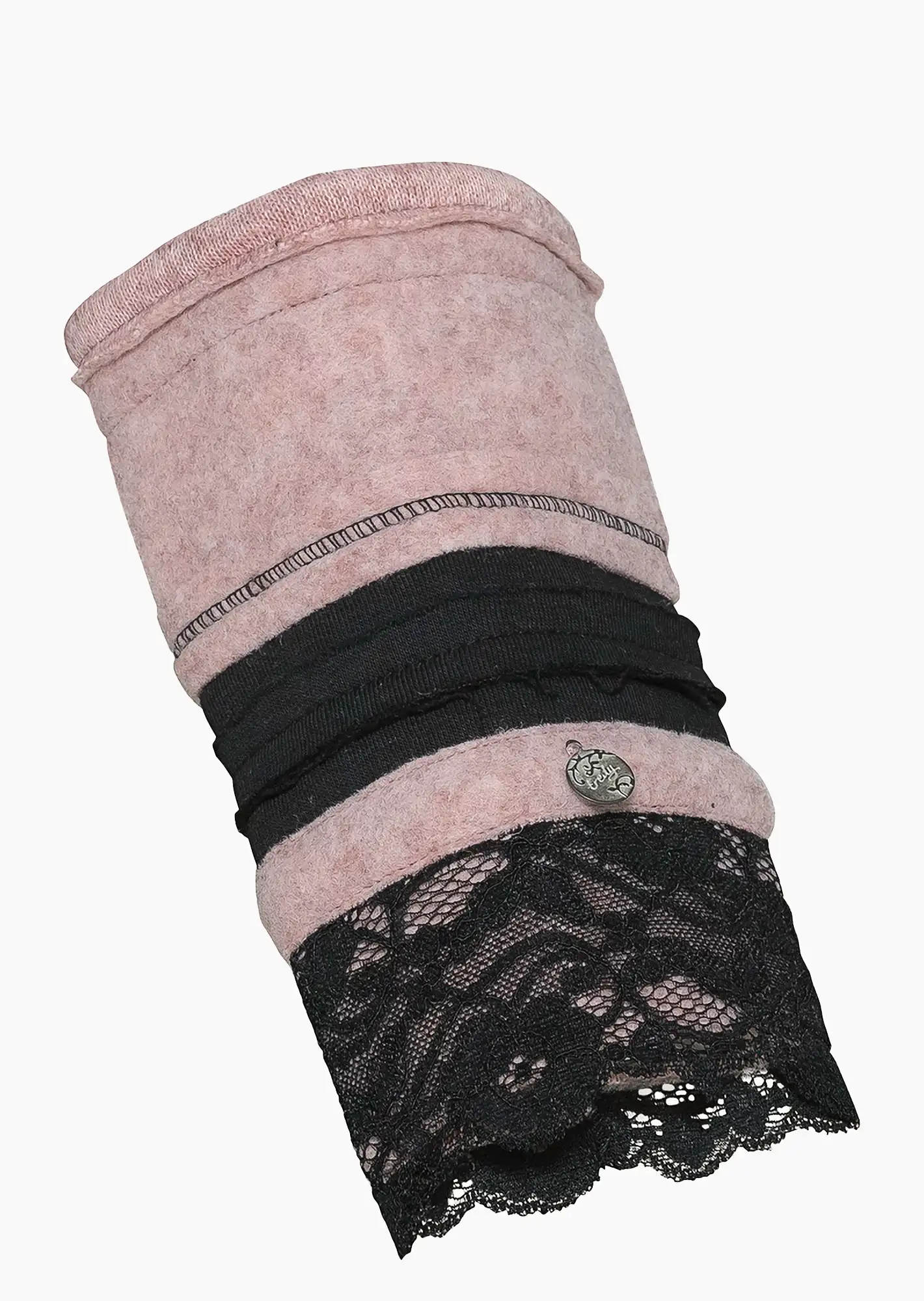 Handstulpen mit Spitze, rosenholz