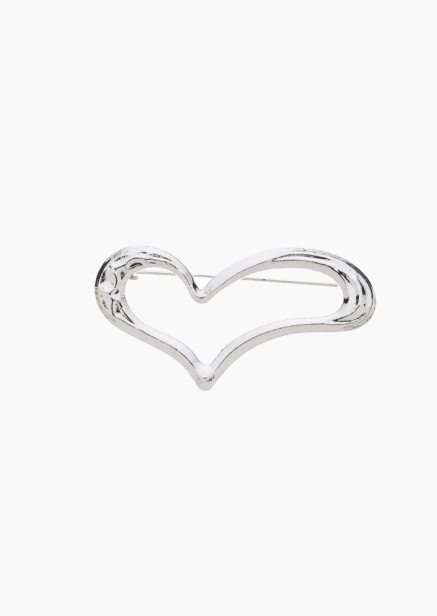 Schalclip Herz, silber