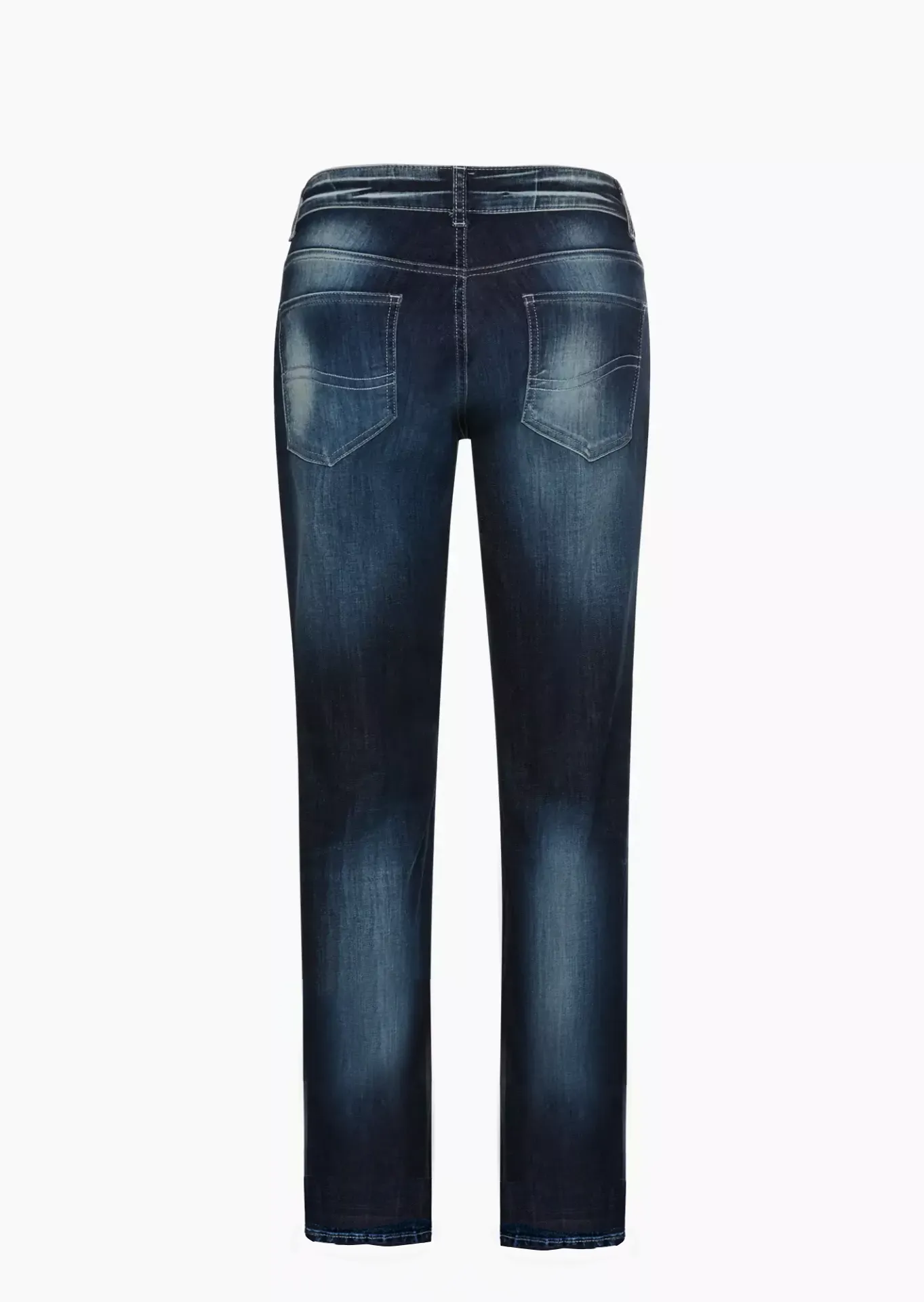 Jeans Straight Leg, dark blue denim