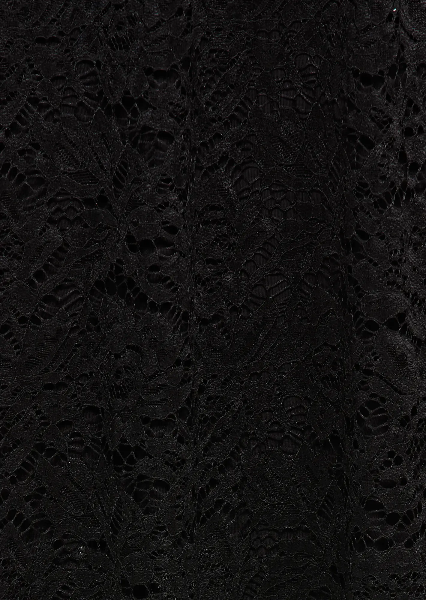 Rock aus Spitze, schwarz