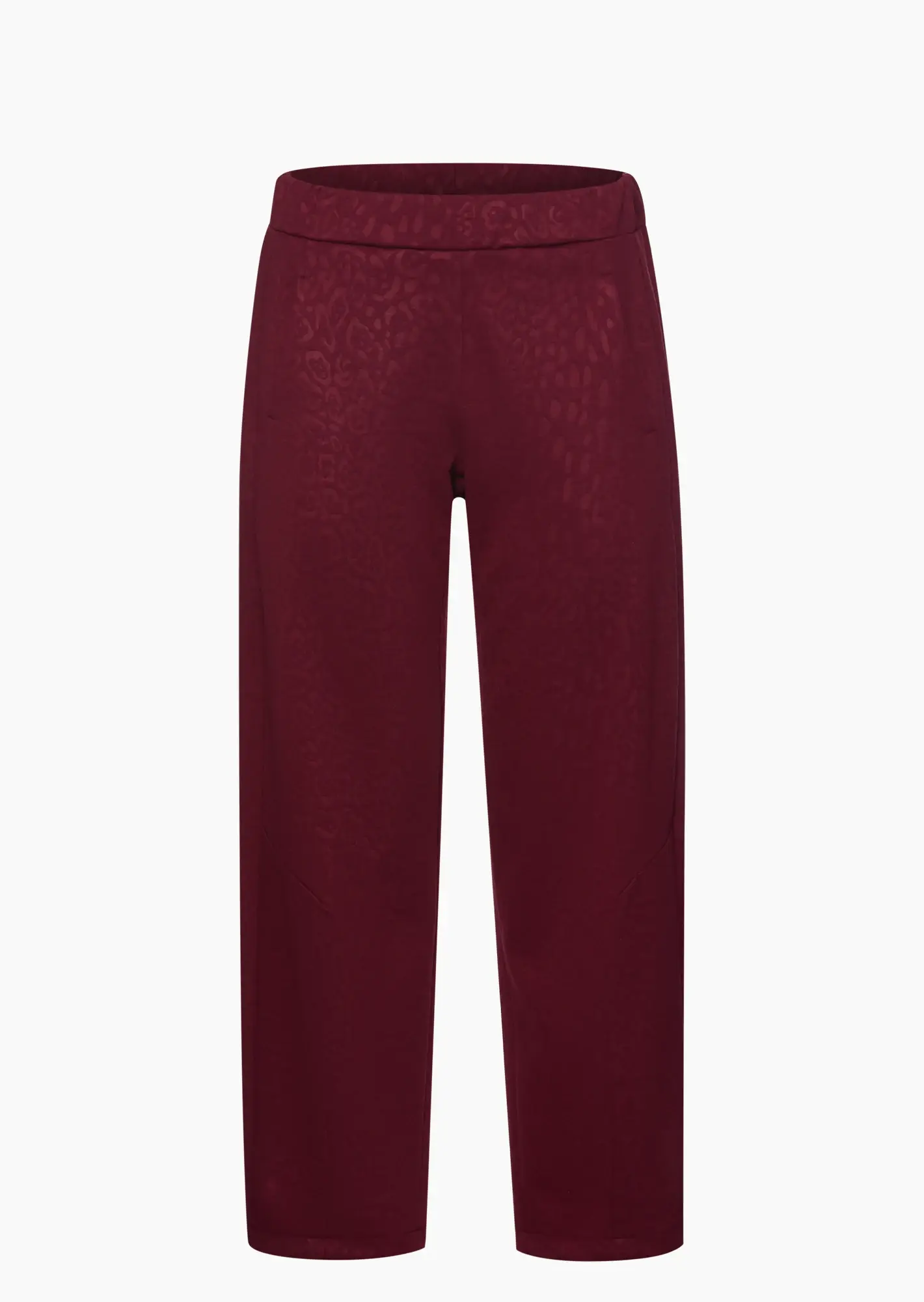 Joggpants mit Leoprägung, burgund